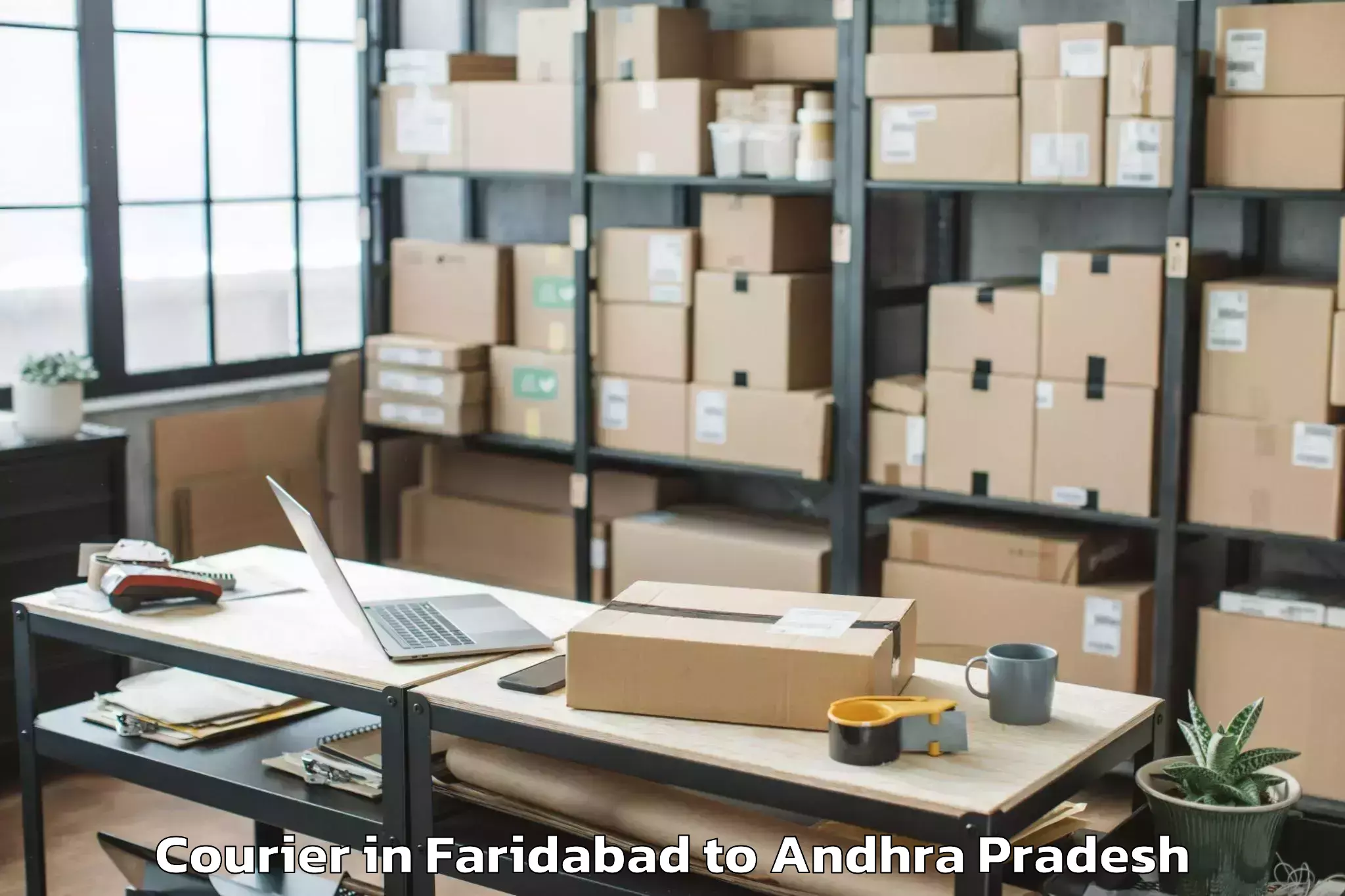 Get Faridabad to Parvathipuram Courier